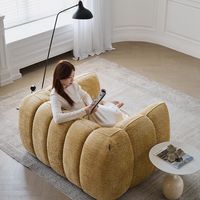 Canapé modulable de luxe en velours chenille style rétro français pour salon, hôtel, villa – Canapé de loisirs en cachemire, simplicité et élégance