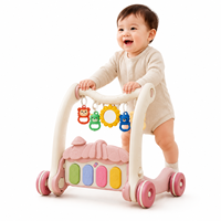 Tapis musical multifonctionnel et trotteur pour bébé, couverture éducative précoce pour ramper, pour enfants et tout-petits