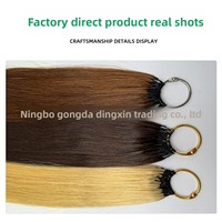 Extensions de cheveux en plumes de troisième génération, cheveux humains véritables, sans pointes abîmées, extensions de cheveux invisibles à fixation sans couture, couleurs variées