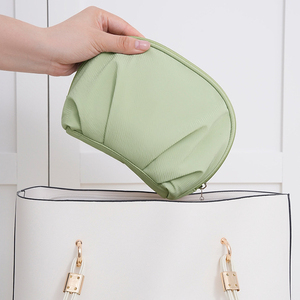 Bolsa de Maquillaje Personalizada Qetesh con Forma de Concha, Ligera, Portátil, para <span class=keywords><strong>Viajes</strong></span>, Cosméticos y Artículos de Aseo, con Divisores para Uso Diario - Product Image 6