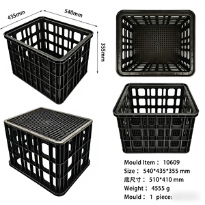 Stampo per Contenitore Industriale Usato in Plastica, Stampo per Cassa di Stoccaggio Usata, Stampo per Contenitore Industriale di Seconda Mano - Product Image 2