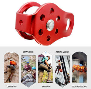 Poulie de sauvetage en aluminium pour haute altitude, fixation latérale, pour escalade, alpinisme, <span class=keywords><strong>camping</strong></span> et randonnée – Vente directe usine - Product Image 6