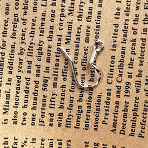 S925 Sterling Silver Ear <b>Hooks</b> Round Geometric For <b>Earring</b> Making Jewelry Findings - Product Image 1