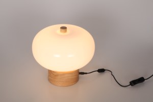 Masivel Nordic Style Indoor LED <strong>Table</strong> Lamp Minimalist <strong>Glass</strong> Warm White <strong>Table</strong> <strong>Light</strong> for Home Office Decoration - Product Image 3