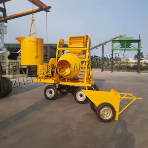 CE Certified Fábrica Fornecimento <span class=keywords><strong>Mini</strong></span> Motor Diesel Cimento Portátil Misturador Concreto Roda Dupla - Product Image 2