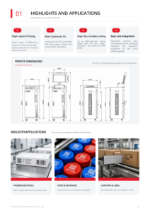 <span class=keywords><strong>Impresora</strong></span> de Inyección de Tinta UV de Doble Color, Máquina de Codificación Industrial de Dos Colores, Impresión en Blanco y Negro sin Combinación de Colores, Certificación CE FCC - Product Image 2