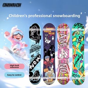 Snowboards plats toutes régions pour adolescents et enfants Hiver Nouvel équipement de <span class=keywords><strong>ski</strong></span> polyvalent Planches fixes avec bottes - Product Image 4