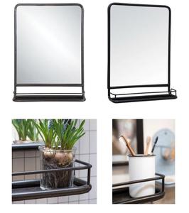 Gương Trang Trí Khung Đen Hình Chữ Nhật 2022 Trang Trí Nhà Cửa RH13014 Gương Phòng Tắm Tường Phòng Khách Có Kệ Gương Tắm Tùy Chỉnh - Product Image 3