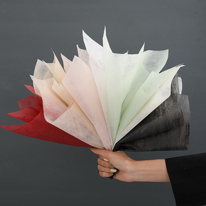 Papier synthétique pour emballage de bouquets <span class=keywords><strong>Ukai</strong></span>, imperméable, biodégradable, écologique, 8 couleurs, 30x30cm, 48 feuilles/sac, cadeau floral - Product Image 5