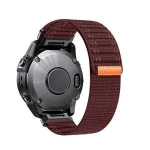 Montre en nylon compatible Wild Force à dégagement rapide en acier inoxydable Orange jaune Garmin Fenix 8/7/6/E/<span class=keywords><strong>7X</strong></span>/7S Series Compatible - Product Image 1