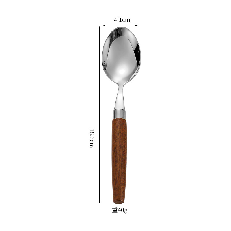Manche en acier inoxydable 304 [Cuillère en argent]