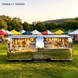 Luxury Food Trailer Custom Made Mobile Kitchen Chocolate Dessert Cart - Product Image 2