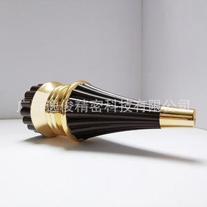 Modern Plastic Furniture Legs Dark Brown <b>Gold</b> Trim <b>Sofa</b> Bed Cabinet Support Easy Installation - Product Image 1