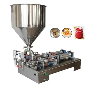 100-1000 ML מכונת מילוי נוזלית חצי אוטומטית משחת עבה שמן דבש מילוי מכונת מילוי קרם