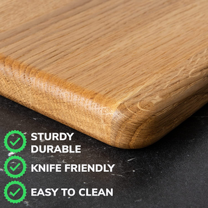JUNJI planche à découper rectangulaire en <span class=keywords><strong>bois</strong></span> de chêne pour tout type de viande Fruits et légumes planche à découper parfaite en <span class=keywords><strong>bois</strong></span> naturel - Product Image 2