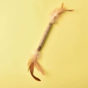 Palo de dentición y rascador de gato Sisal de lujo, juguete interactivo para masticar Limpieza de dientes de gatito - Product Image 3