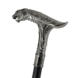 Silber praktische Metallhandwerk Halloween-Geschenk Stock Selbstverteidigungsstock Blinder Gehstock Stock für Männer - Product Image 2