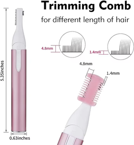 Epilatore domestico portatile in acciaio inossidabile per uso domestico rasoio per capelli e sopracciglia - Product Image 6