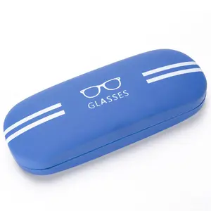 2023新Logo定制硬眼镜便宜批发眼镜金属Pu皮革眼镜盒