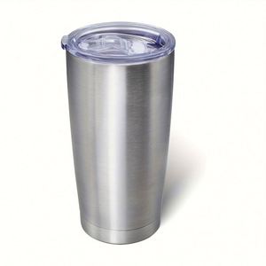 Vaso Térmico de Acero Inoxidable de 20 oz con Tapa, Taza de Viaje de Diseño Minimalista, Vaso Recto de Doble Pared, 6-12 Horas de Aislamiento Térmico - Product Image 1