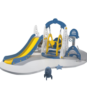 Juguetes para bebés en un pequeño parque de atracciones, varios juegos de interior, parque <span class=keywords><strong>infantil</strong></span>, Tobogán, <span class=keywords><strong>columpio</strong></span> <span class=keywords><strong>y</strong></span> tobogán de plástico para interiores para niños - Product Image 1