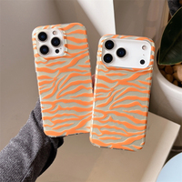 Coque de téléphone personnalisée imprimé zèbre Niche Ins pour iPhone 17 Pro Max 16, compatible 14/15/13, demi-coque IMD