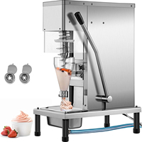 Automatische Nieuwe IJsmachine 16-20L/u Capaciteit 110V Yoghurt Melk Water Chocoladesiroop Maïs Fruit Voedselwinkels