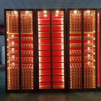 Armoire à vin multifonction moderne en acier inoxydable Da Casa, cave à vin, buffet, étagères à vin