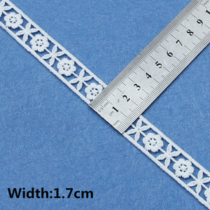 Factory <strong>Wholesale</strong> White Cotton Embroidered <strong>Lace</strong> Trim Ribbons <strong>Fabric</strong> for Craft Materials Clothes Home Decoration - Product Image 3