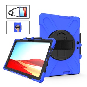 Funda para Tablet <span class=keywords><strong>Microsoft</strong></span> <span class=keywords><strong>Surface</strong></span> <span class=keywords><strong>Pro</strong></span> <span class=keywords><strong>X</strong></span> 2019 de <span class=keywords><strong>13</strong></span> Pulgadas, Híbrida, Rígida, de PC y Silicona, a Prueba de Golpes, con Correa - Product Image 3