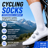 Chaussettes de cyclisme aérodynamiques fines nouvelle génération, respirantes pour vélos de route et VTT