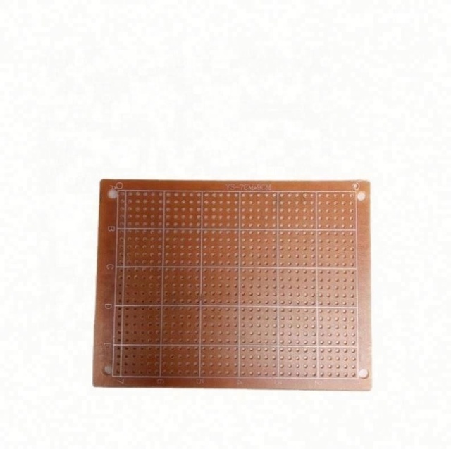 Single Side Copper Clad FR4 Glass Fiber Integrated Circuit Blank Printed Circuit Board with SMD/DIP Mounting Universal Prototype