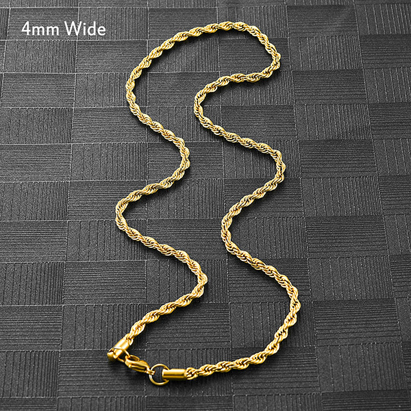 4mm Wide Gold