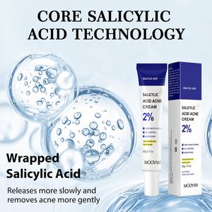 Crema de ácido salicílico Reparación de la piel facial Aclaramiento Ácido hialurónico Crema para eliminar el acné Productos para el cuidado de la piel Crema facial - Product Image 3