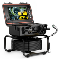 Caméra d'inspection vidéo pour canalisations, endoscope de canalisation, écran IPS 9 pouces, 1080P, auto-nivelante, 512 Hz, câble de 30 m, étanche IP68