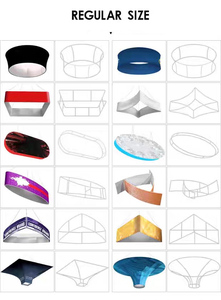 Estructura Plegable <span class=keywords><strong>de</strong></span> Fondo <span class=keywords><strong>de</strong></span> Tela Tensada para Exhibición <span class=keywords><strong>de</strong></span> Anillos Colgantes Publicitarios en Stand <span class=keywords><strong>de</strong></span> Techo para <span class=keywords><strong>Ferias</strong></span> Comerciales Softsign SSDHR01 - Product Image 4