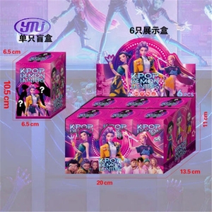 K Pop Thợ Săn Quỷ Cô Gái Nhóm Hình Ngôi Sao Hiển Thị Dễ Thương Hình Dạng Bức Tượng PVC Đồ Trang Trí Mô Hình Đồ Chơi Mù Hộp - Product Image 3