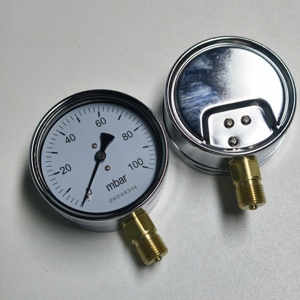 Manometro Digitale Calibrabile Regolabile per Micro Pressione Gas, Misuratore Mbar 0-200mbar in Acciaio Inossidabile - Product Image 2