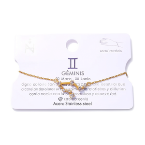 Bracelet en acier inoxydable Gemini 12 mm, diamant, minimaliste, unisexe, à porter au quotidien - Product Image 2