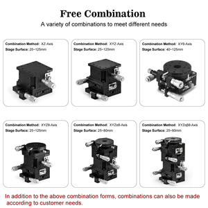 Diacion XZ dimensione del palco 40/60mm manuale lineare guida sfera micrometro teste di alimentazione posizionamento stadio manuale - Product Image 6