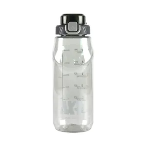Botella de agua de plástico Tritan 1.3L personalizada con logotipo personalizado para bebés para deportes-Club y asociación de baloncesto