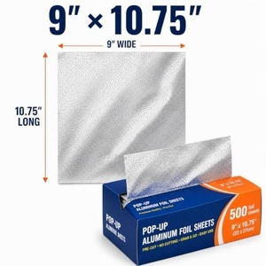 Papier d'emballage en aluminium imperméable et résistant à la graisse en forme de nid d'abeille, papier imprimé pour hamburgers, feuilles de papier d'aluminium isolantes pour hamburgers - Product Image 4