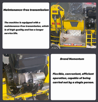 Talocheuse autoportée haute performance avec moteur LIFAN, machine à finir le béton à double disque pour la construction