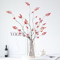 YL Kunstmatige Fruit Kerst Huis Hotel Feest Decoratie Schuim Gesimuleerde Bloem Bes Trossen Felle Bed Fruit Kunstbloemen