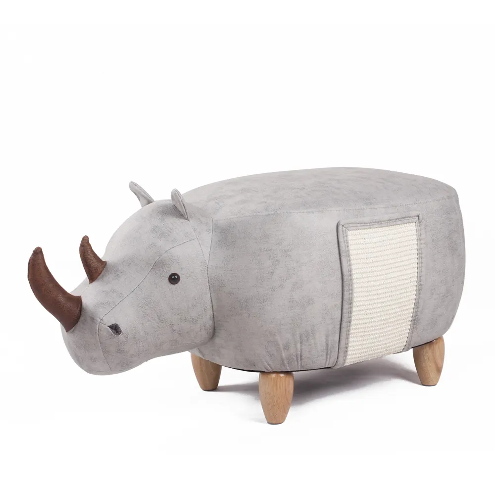 Customise Hoopet Rhinoceros Wood Leg Pet Cat Bed House Stool Furniture