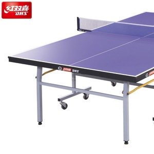 Dhs <b>Table</b> Tennis <b>Table</b> 274x152.5x76 Cm Foldable <b>With</b> <b>Wheels</b> Indoor Use - Product Image 1