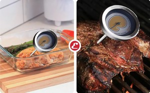 Termómetro de varilla larga para parrilla y barbacoa, para cocinar y freír patatas y pavo, 60mm, marrón, 2026 SW DIFFERENT PROBLE - Product Image 2