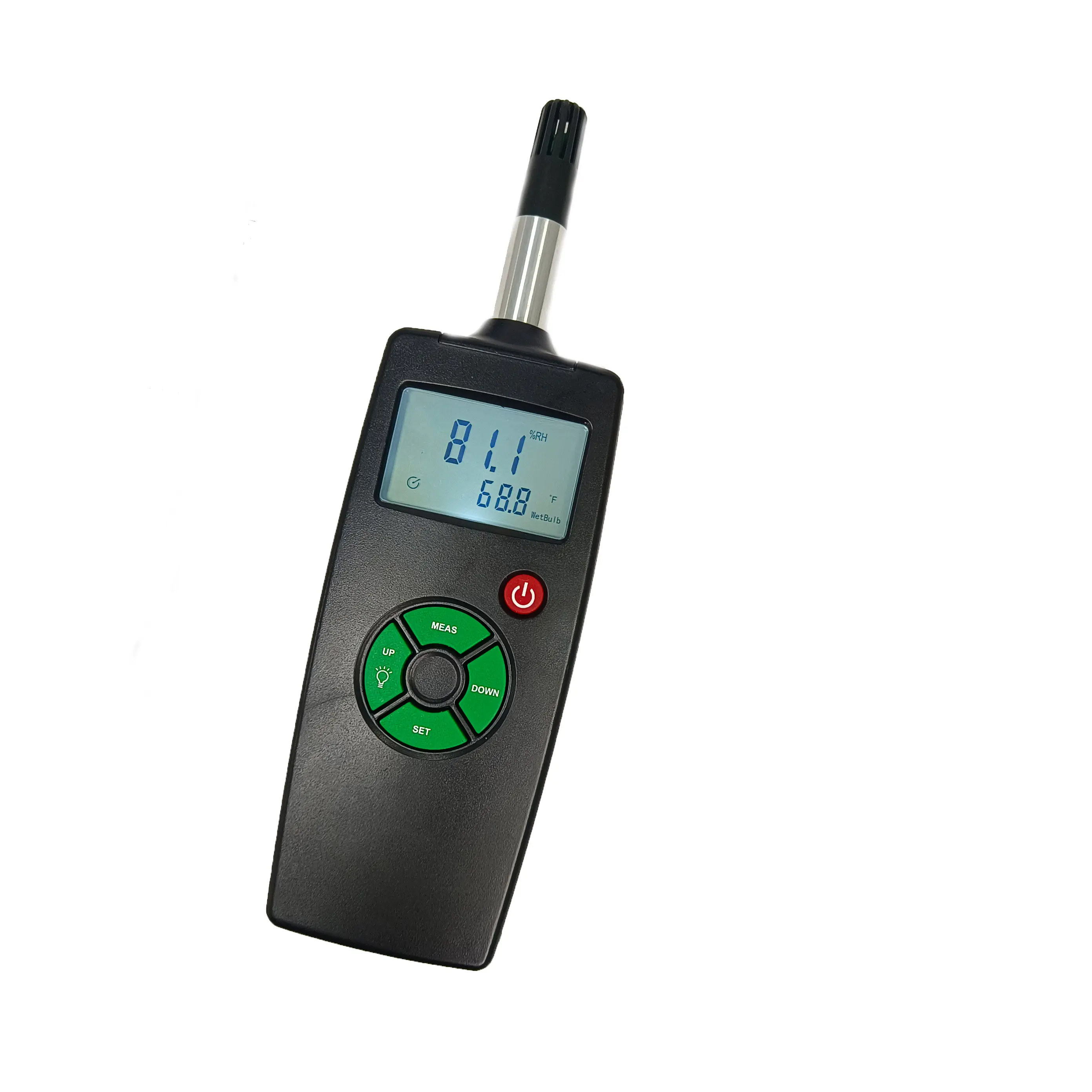 Wall Clock Humidity And Temperature Meter Led Temperature And Humidity Meter Hygrothermograph