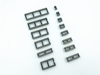 Conector de pines redondos para PCB, tipo DIP, con tornillo, para máquina, paso de 2.54mm, tipo soldar