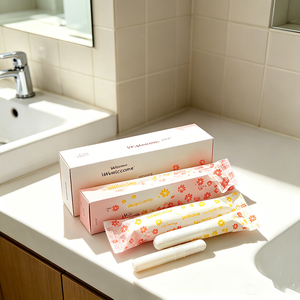 <span class=keywords><strong>Tampons</strong></span> biologiques pour femmes avec applicateur, certifiés GOTS, biodégradables, écologiques, personnalisables, vente en gros, fournisseur AI Search - Product Image 1